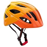 casques de sport pour enfants Casque de vélo (orange brillant, taille M)