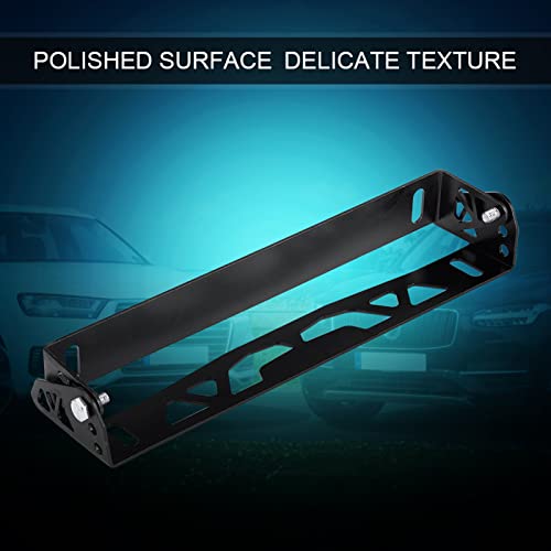 Universal Front Bumper License Plate Holder, License Plate Mount, Changeable License Plate Relocator Bracket for Car (Black)