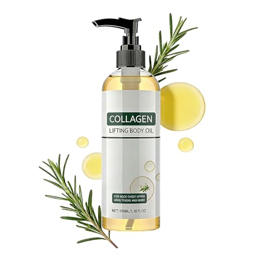 Huile Corporelle Liftante au Collagène, Soin Anti-Âge Raffermissant pour Femmes, Huile Corps Hydratante Nutrition Intense, atténue les ridules et illumine le teint (1 pc)