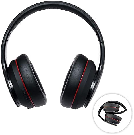 PowerLocus P6 Bluetooth Headphones Over Ear, Wireless Headphones, Super Bass Hi-Fi Stereo Sound, 20Hrs Battery Life,Soft Earmuffs, Headphones with Mic, Voice Assistant for iPhone,Android,Laptops,PC,TV