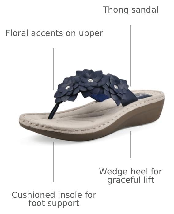 Image of CLIFFS BY WHITE MOUNTAIN Women's Content Floral Sandal