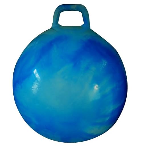 AppleRound Space Hopper Ball with Air Pump: 18in/45cm Diameter for Ages 3-6, Hop Ball, Kangaroo Bouncer, Hoppity Hippity Hop, Jumping Ball, Sit and Bounce