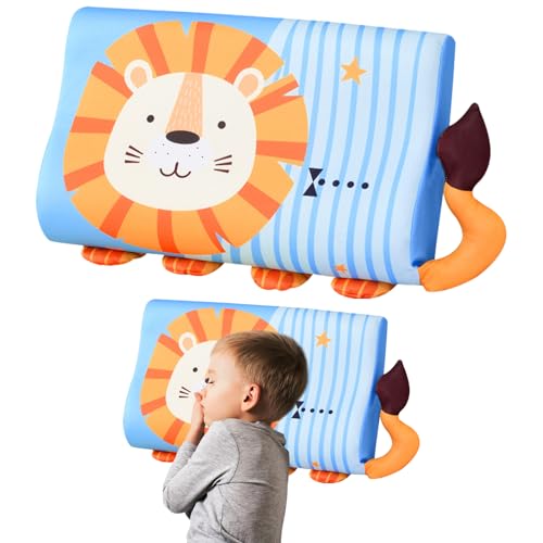 GAROMIA Almohada para Niños 44 x 27 cm Almohada Infantil con Funda Cojín Suave para Habitaciones