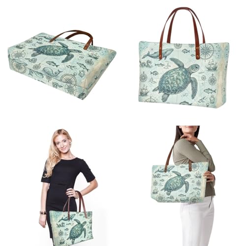 Image of Top Handle Purse for Women, Large Tote Handbag With PU Wallet Set, Gift for Mom