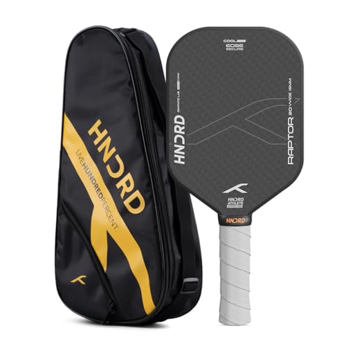 Image of Hundred Raptor 20 Wide Pickleball Paddle |Core | USA Approved | Free Bag Included (Black /White)