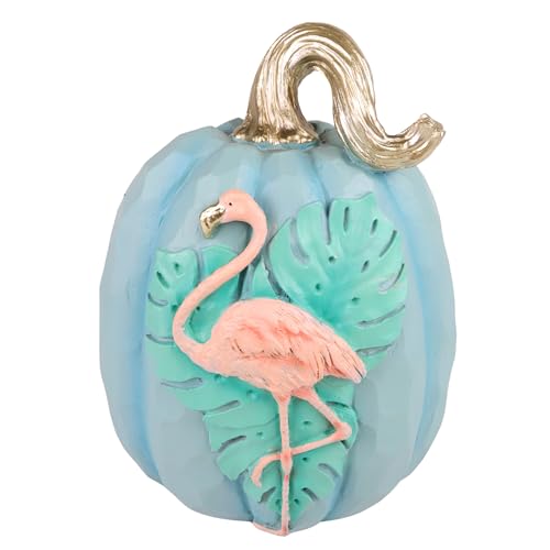 Needzo Flamingo Coastal Pumpkin Decoration, Fall...
