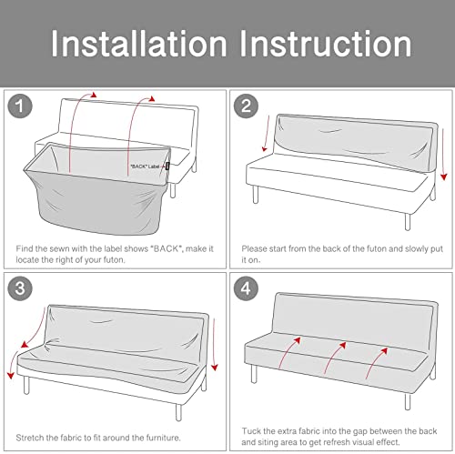 Housse de protection extensible pour grands canapés sans accoudoirs - 7