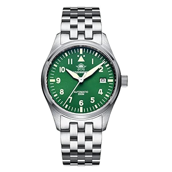 ADDIESDIVE - Herrklocka med logotyp, NH35A, H2 automatisk klocka