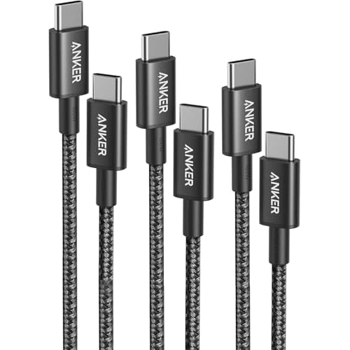 Anker Cavo USB C, 100W 333 Cavo USB Type-c, Potenza di Ricarica Rapida adatta per iPhone 17/17 Plus/17 Pro/17 Pro MaxMacBook Pro 2024, iPad Pro 2024, iPad Air 4, Galaxy S21, Pixel, Switch (1