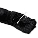 E-TING Cat Monkey Cosplay Tail Long Fur Headband Earclip Neko Anime Cosplay Lady Girls Party Costume(Black)