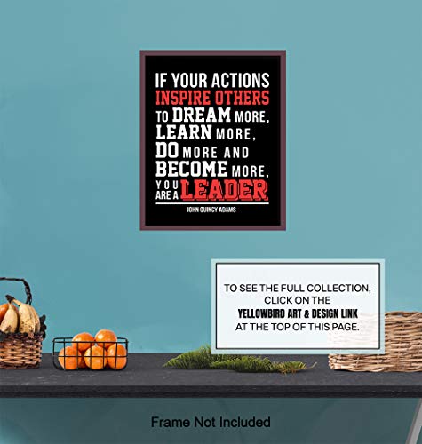 Yellowbird Art & Design Leadership Office Wall Art Decor- Unique Motivational Gift For Boss, Manager, Team Leader, Coach, Teacher - Unframed Photo 8X10 - Inspirational Quote Poster Print thumb #5