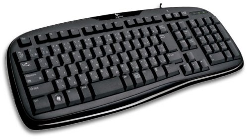 Logicool Classic Keyboard 200 iK-21BK, black, showing the full keyboard layout.