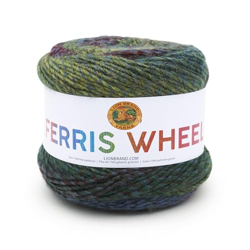 Image of Lion Brand Yarn, Ferris Wheel Crochet Yarn, Imaginary Garden, Multi, 1 Pack