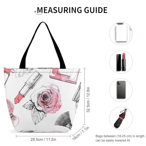 Sac à main fleurs rouge à lèvres élégant avec finitions soignées - 2