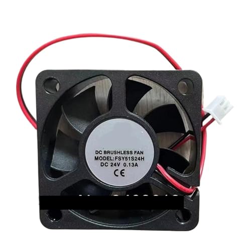 Ventilateur 5015 DC 24V 5cm FSY51S24H à deux fils pour refroidissement de boîtier