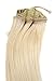 Produktbild WIG ME UP - EX03-613 Clip-in Komplett-Set 8 tlg. Extensions Haarverlängerungen Vollkopf Farbe Hellblond (613) Länge 40 cm