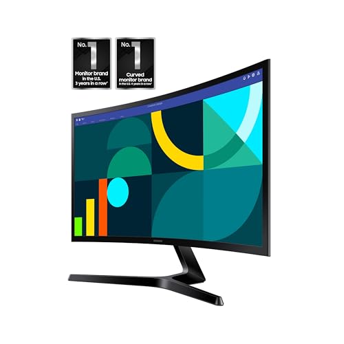 A side view of the monitor showcasing its 1800R curve