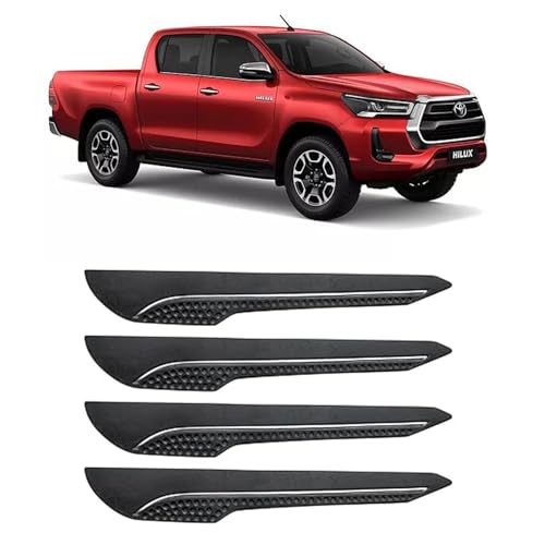 Image of AOSIS-Car Bumper Protector /Bumper Guard for Toyota Hilux with Single Chrome Stripe (4-Pcs)