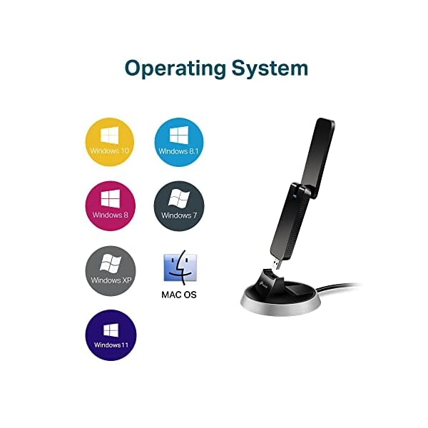 TP-Link-AC1900-USB-30-WiFi-Adapter-for-PCArcher-T9UH-Dual-Band-Wireless-Network-Dongle-for-Desktop-with-24GHz5GHz-High-Gain-Antennas-Supports-Windows-11108187-Mac-OS-109-1014 TP-Link AC1900 USB 3.0 WiFi Adapter for PC(Archer T9UH)- Dual Band Wireless Network Dongle for Desktop with 2.4GHz/5GHz High Gain Antennas, Supports Windows 11/10/8.1/8/7, Mac OS 10.9 - 10.14