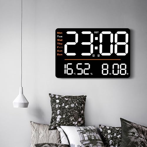 Affichage du compte à rebours sur horloge murale led télécommandée - 8