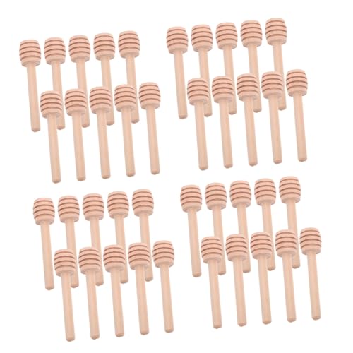 Cucharas de madera pequeñas GALPADA con ranuras antigoteo para jarabe y miel 2