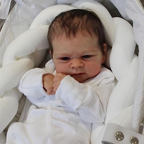 Anano Reborn Baby Dolls Boy, 17 in Realistic Baby Doll Boy Lifelike Babys Doll Newborn Babies, Real Life Babys Reborn Dolls Floppy with Accessories by Anano - Used condition - Image 5