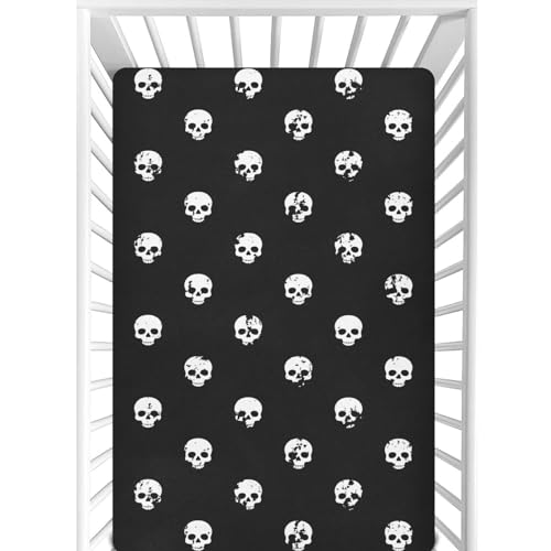 American Baby Company Skull Crib Sheet & Quilt Set