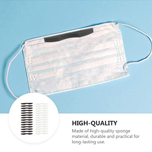 HEALLILY 100Pcs Microfibra de Espuma de Memória Antiembaçante Tira da Ponte Do Nariz Tira Autoadesiv