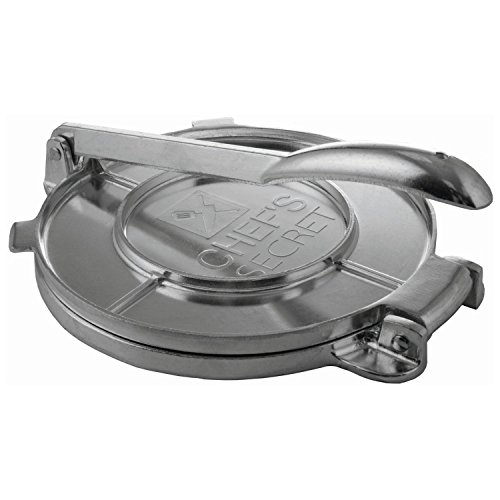 Chef's Secret 8 Inch Tortilla Aluminium Press, Durable Tortilla Quickly Easily Makes Delicious