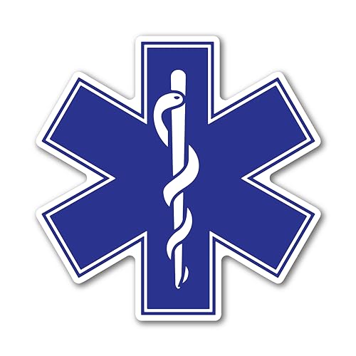 Imán decorativo Star of Life 4 x 4 pulgadas miniatura 1