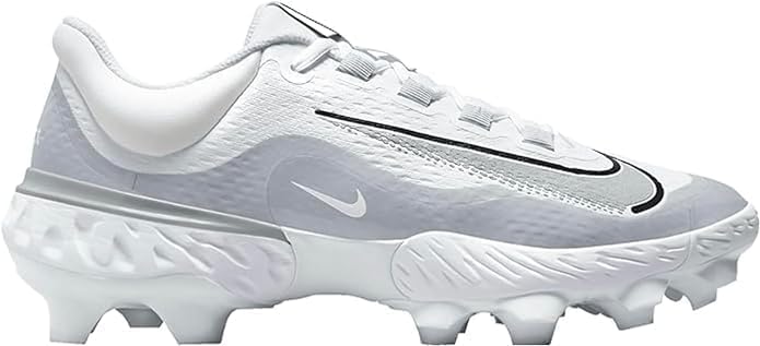 Nike Alpha Huarache 4 Low MCS, Blanc/platine pur/gris loup, 47.5 EU