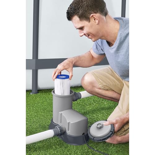 image for Bestway Flowclear 1,500 GPH 120 Volt Above Ground Swimming Pool Water 
