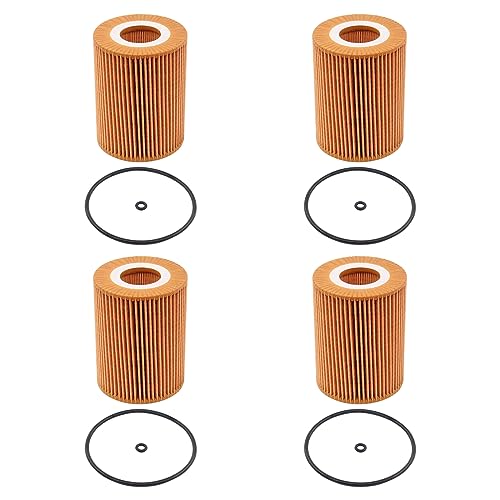 MOTOKU Set of 4 Engine Oil Filter with O-rings for