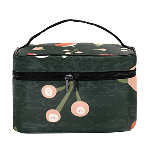 Trousse de maquillage pour dame à imprimé fleuri idéale en vacances