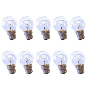 10 x druppel bol gloeilamp B22 B22d 25W 25 Watt heldere gloeilampen gloeilampen gloeilampen