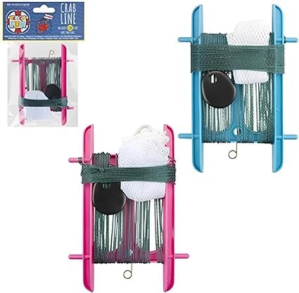 Neel Sanjh Crab Line with Bait Bag, Durable Construction, Portable, Lightweight, Extended Rope, Easy-to-Use, Bright & Vibrant Colours, Fun for Crabbing Adventures (Pack of 2)
