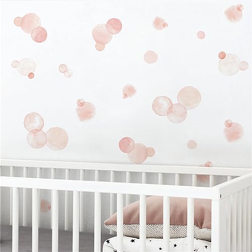 Vinilo decorativo sacinora rosa pálido lunares miniatura 3