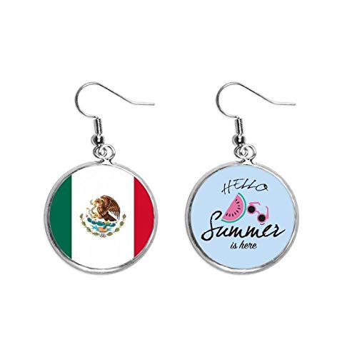Pendientes de sandía México símbolo nacional joyería para lóbulo verano