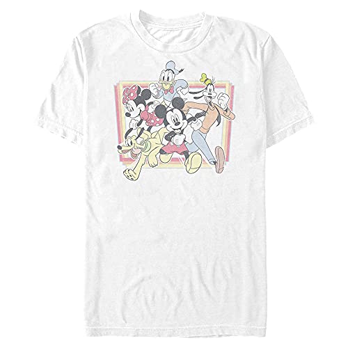 T-shirt Disney homme blanc XL résistant aux lavages pour look casual quotidien