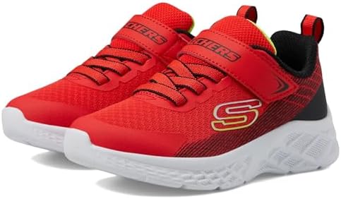 Skechers Boy's Microspec Ii-Zovrix Sneaker, Red/Black, 12 Little Kid | Image 3