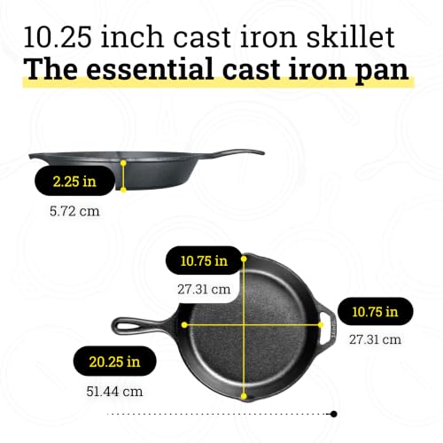 Lodge Pre-Seasoned Cast Iron Set - 3-Piece Skillet & Griddle Cookware - image 7