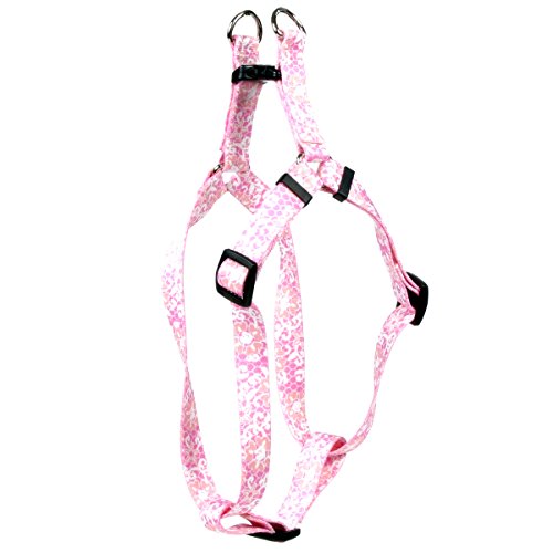 Image of Yellow Dog Design Pink Lace Flowers Step-in Dog Harness, X-Small-3 /8 Wide and fits Chest of 4.5 to 9 inch