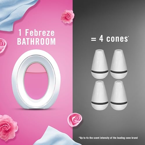Febreze Bathroom Air Freshener, Odor-Fighting Plug-In Alternative, Home, Bathroom & Kitchen Use, Downy April Fresh Scent, 6 Count - image 8