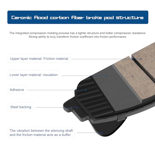 Image of D1351 Front Ceramic Brake Pads Fit For Chevrolet Caprice 2012 PPV,For Pontiac G8 2008, G8 2009 Base /GT