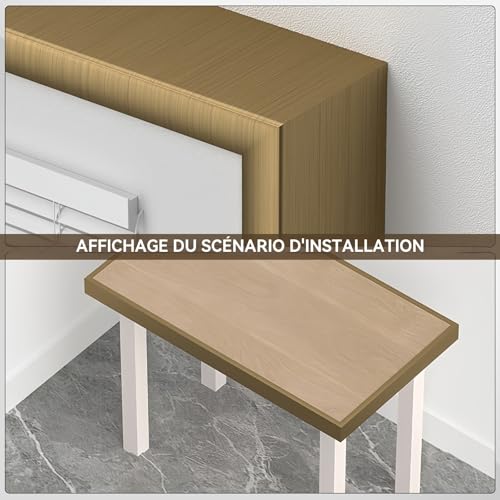 Perfil de ángulo de aluminio anodizado de 100 cm con acabado estético moderno 8