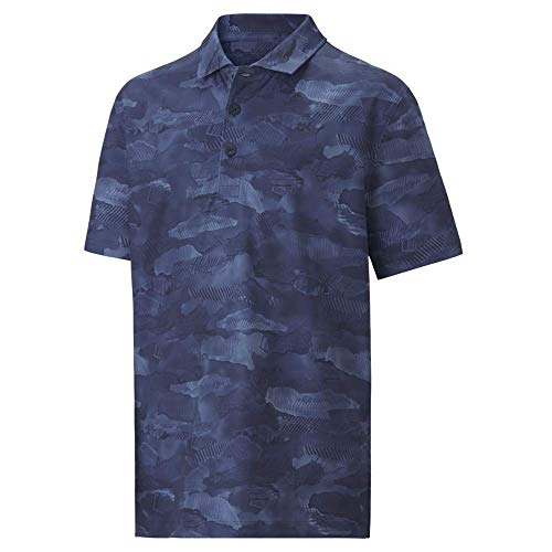 PUMA Golf 2022 Boy s Solar Camo Polo, Peacoat, Extra Large