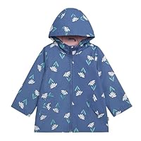 Carter's Toddler & Little Girls' Midweight Fleece Lined Hooded Raincoat Rain Jacket