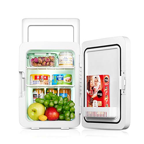 JTJxop Mini Fridge 10 Liter/12 Can AC/DC Portable Thermoelectric Cooler