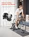 VEVOR Fahrrad Rollentrainer Fahrradtrainer für 660,4-736,6 mm / 700C-Räder, 6-stufiger Widerstand, Faltbarer magnetischer Radtrainer Heimtrainer mit Schnellspanner & Vorderradunterlage Schwarz