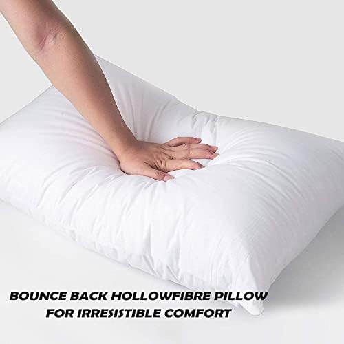 Night Comfort Deep Sleep Soft Multi Pillows, Pack of 2 - Anti Allergy Polypropylene Cover Fluffy Bounce Back Hollowfibre Filled Down Alternative Hotel Quality Big Bed White Pillow